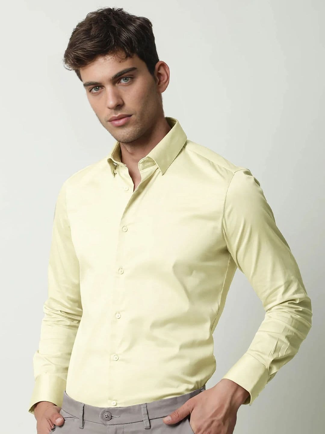 MISCHIEF MONKEY Long Sleeves Cotton Formal Shirt - view 1