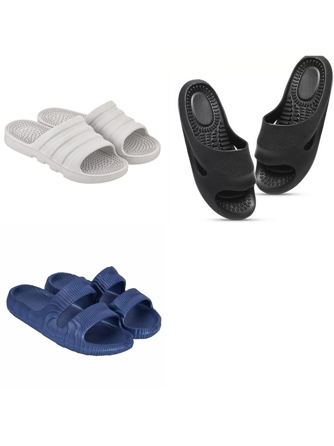 Feel alive Men Set Of 3 Ultra-Comfortable Lightweight Flip- Flops - view 1