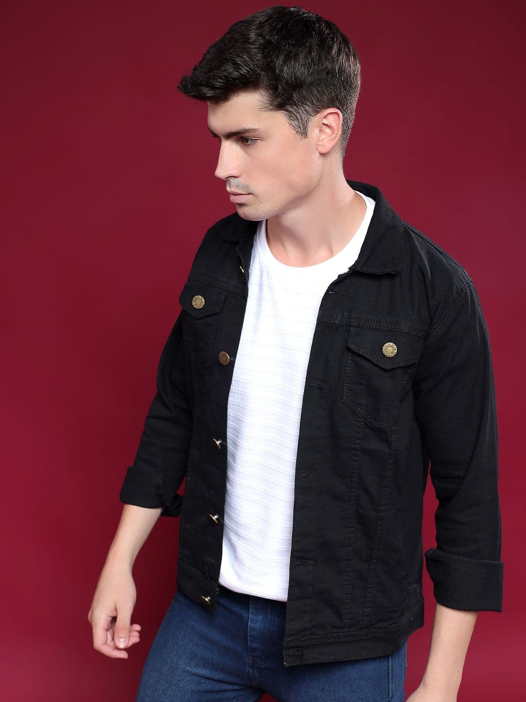 MaverIQ Regular Fit Denim Jacket - view 1
