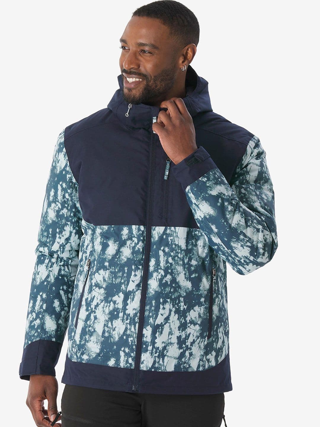 Decathlon Quechua - Men Blue NH500 Waterproof Hiking Jackets - view 1