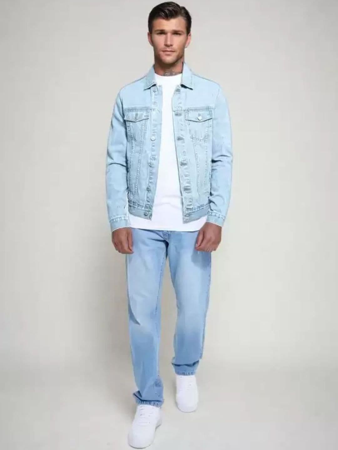 Mevan Men Blue Outdoor Denim Jacket - view 1