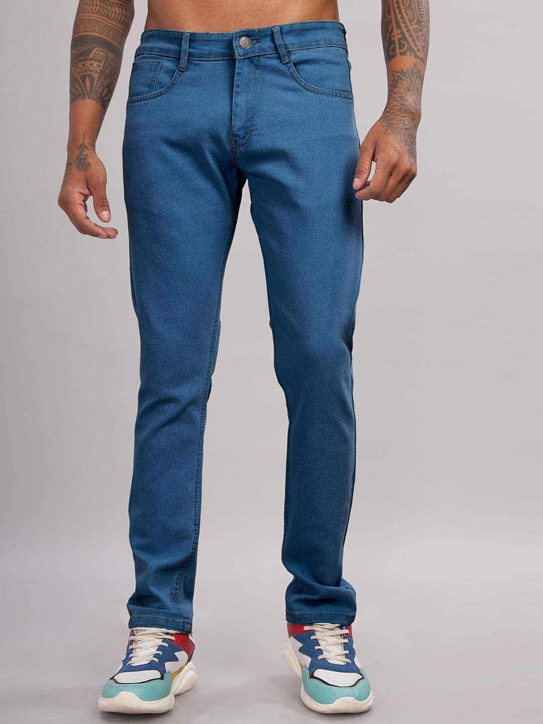 RAGZO Men Slim Fit Mid-Rise Stretchable Jeans - view 1