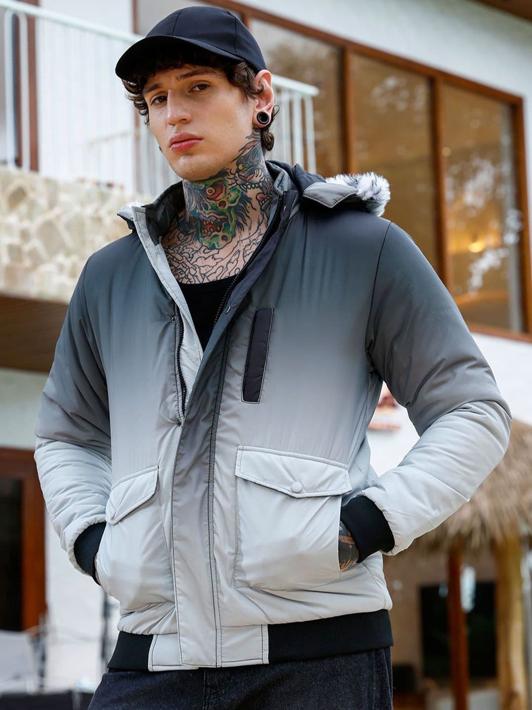 CAHOOT Men Stand Collar Solid Lightweight Puffer Jacket - view 1