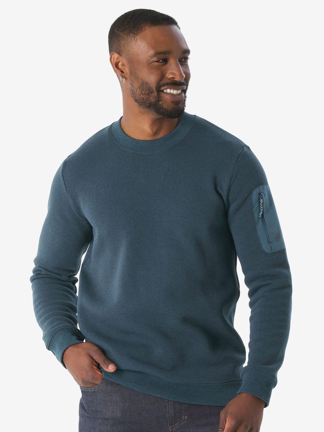 Decathlon Quechua - Men Blue NH100 Breathable Hiking Pullover - view 1