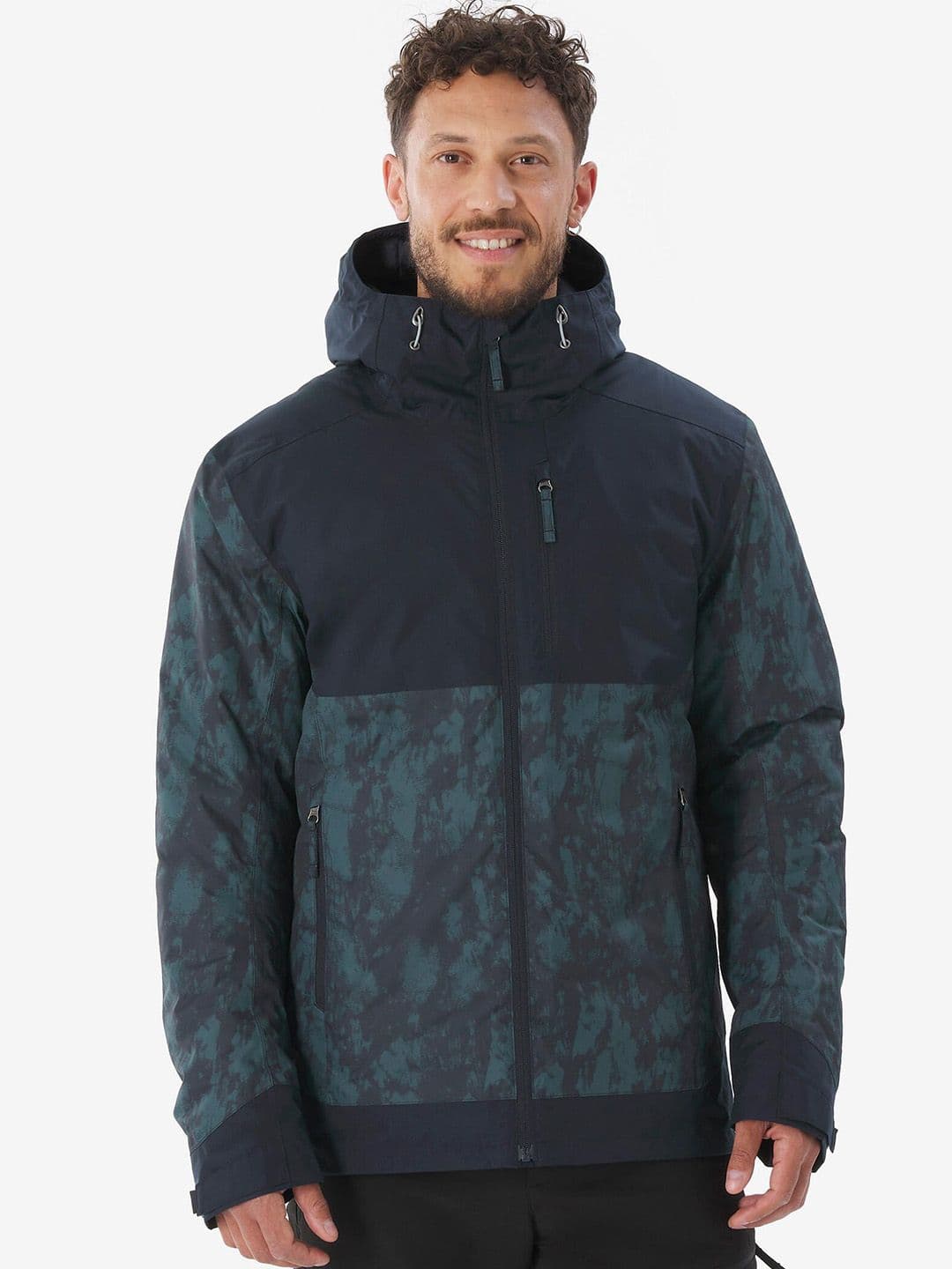 Decathlon QUECHUA - Men Blue Waterproof Hiking Jacket Upto -10 ? C - view 1