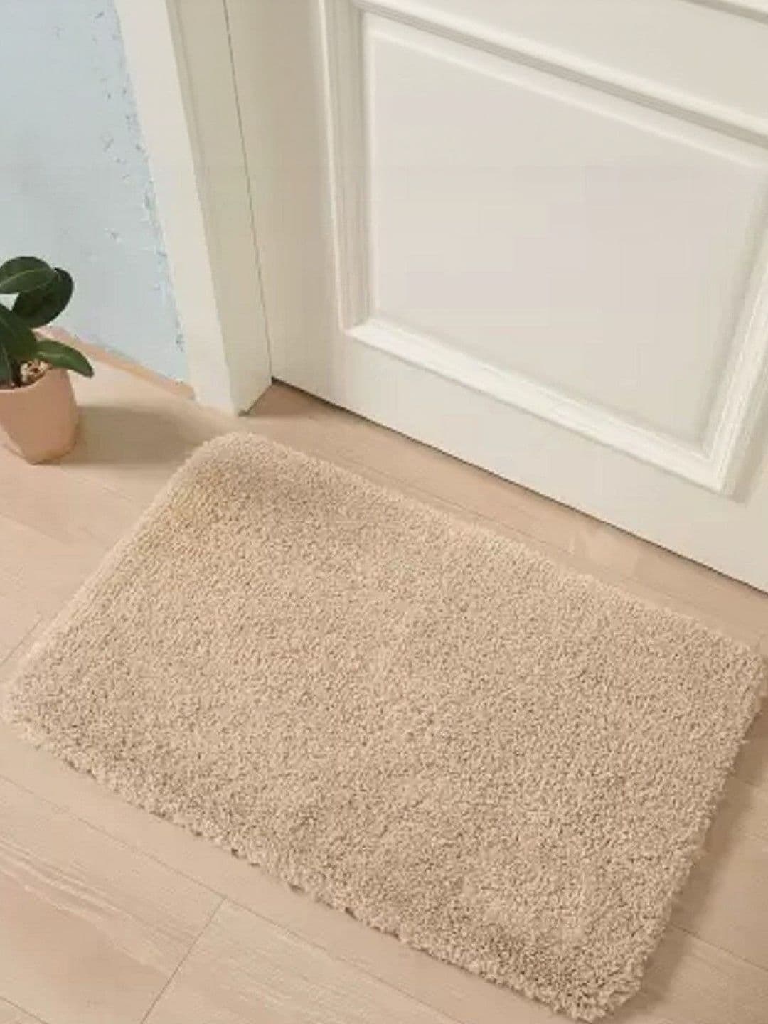 RJVT Beige Microfibre 1400 GSM Bath Rugs - view 1
