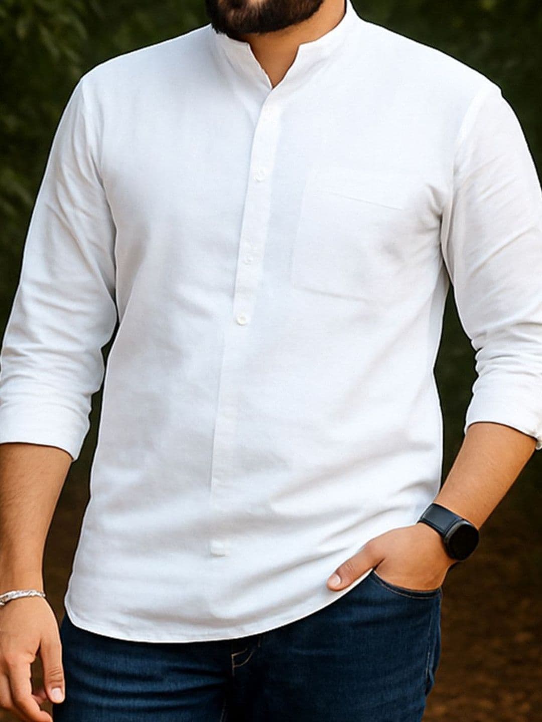 Acnos Men White Kurtas - view 1