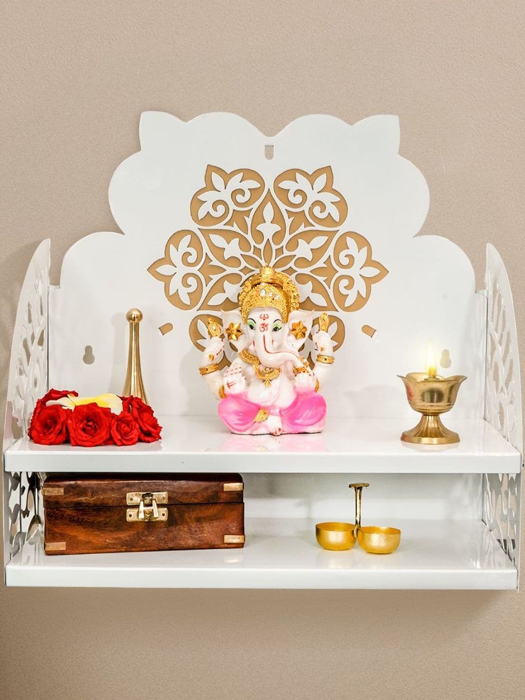 Ekhasa Metal modern wall-mounted Pooja Mandir - view 1