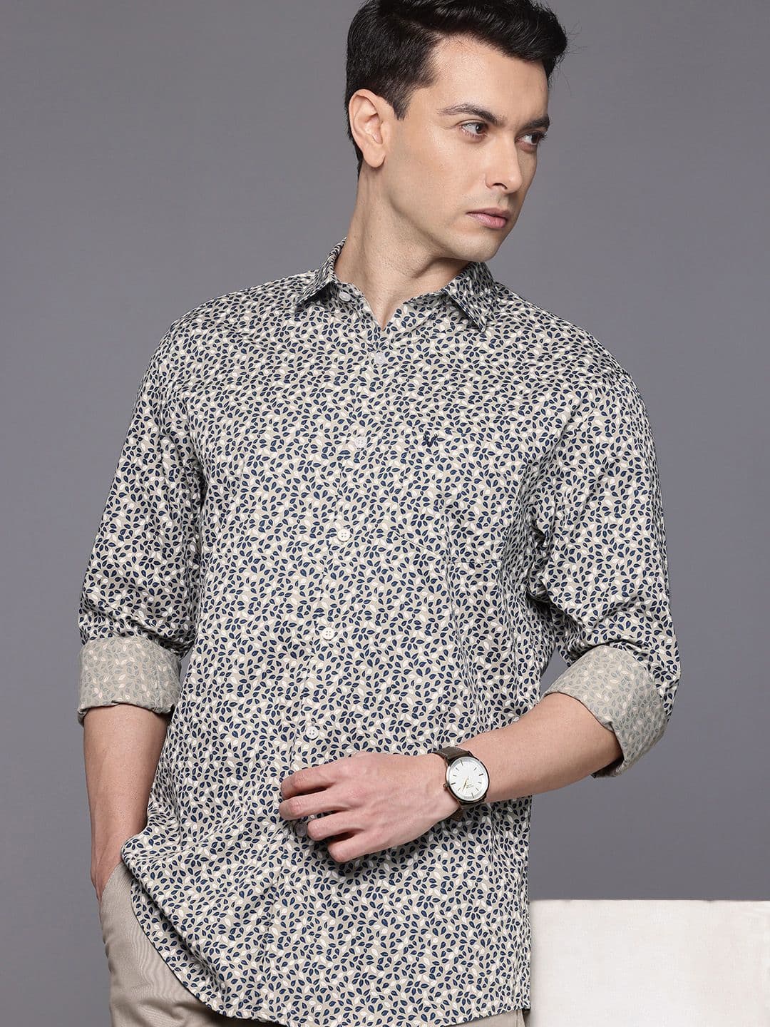 Allen Solly Classic Fit Tropical Printed Pure Cotton Casual Shirt - view 1