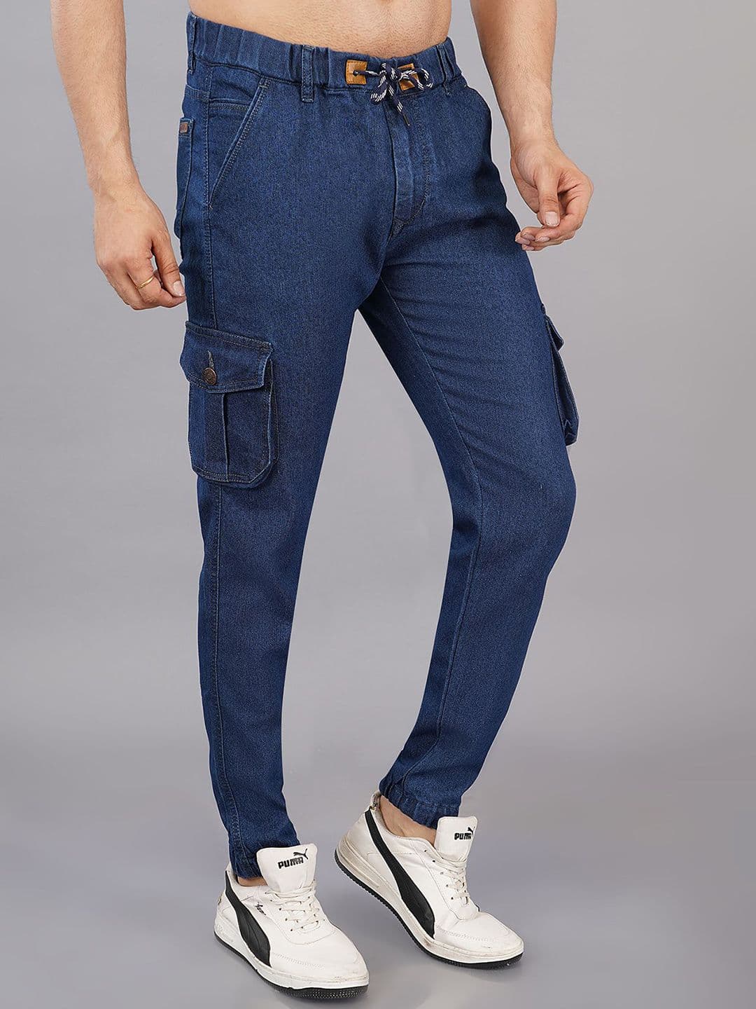 NIVASU Men Jogger Mid-Rise Cotton Cargo Styles Jeans - view 1