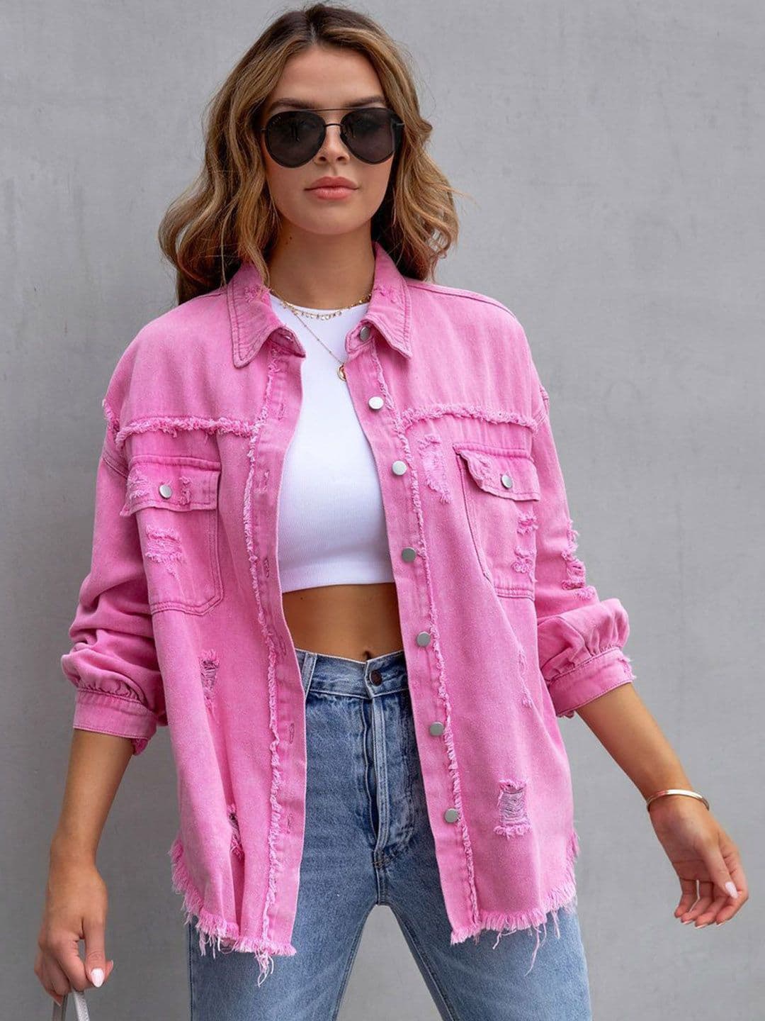 StyleCast Women Spread Collar Jacket - view 1
