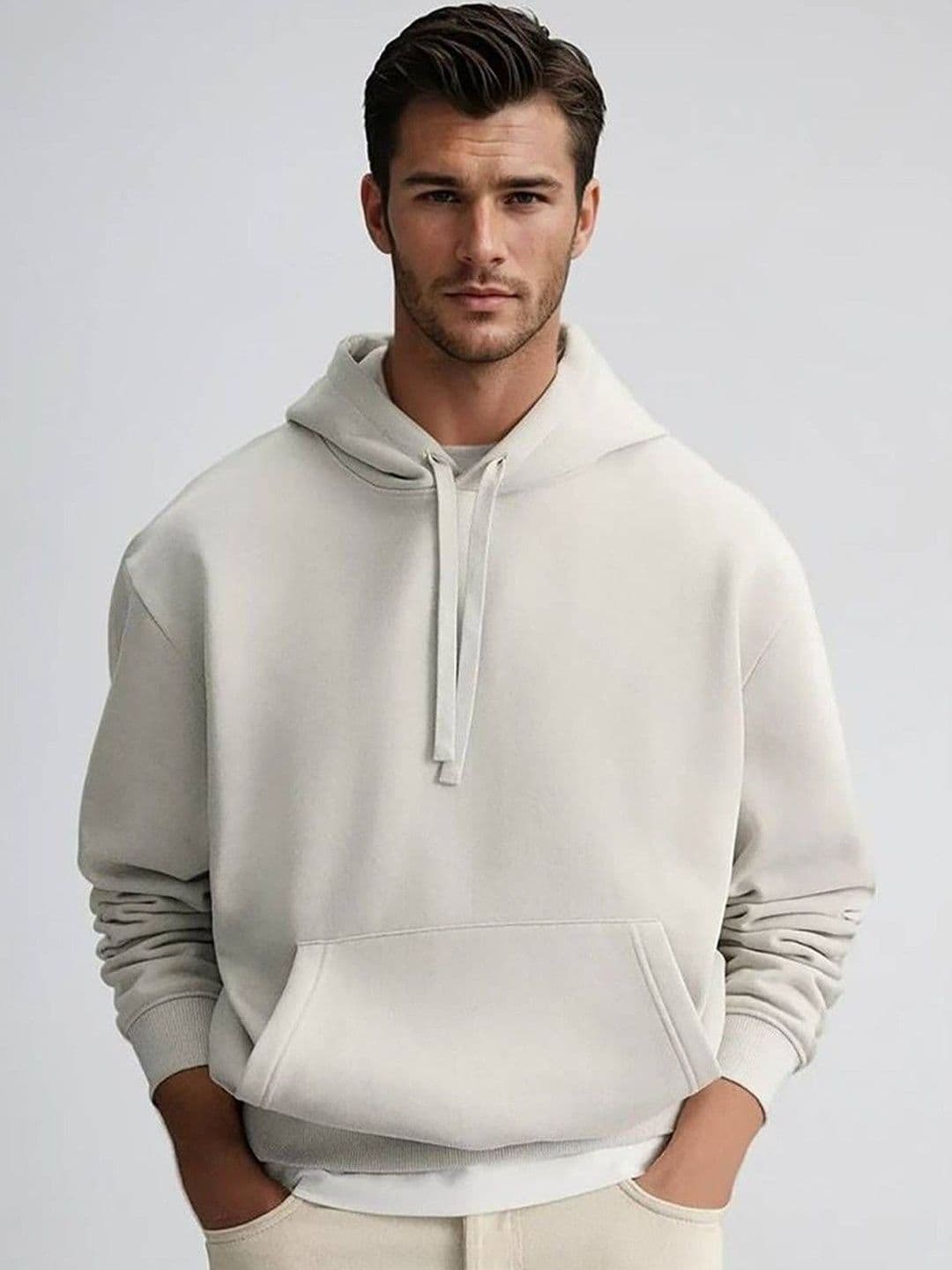 Kotty Hooded Long Sleeves Cotton Pullover - view 1
