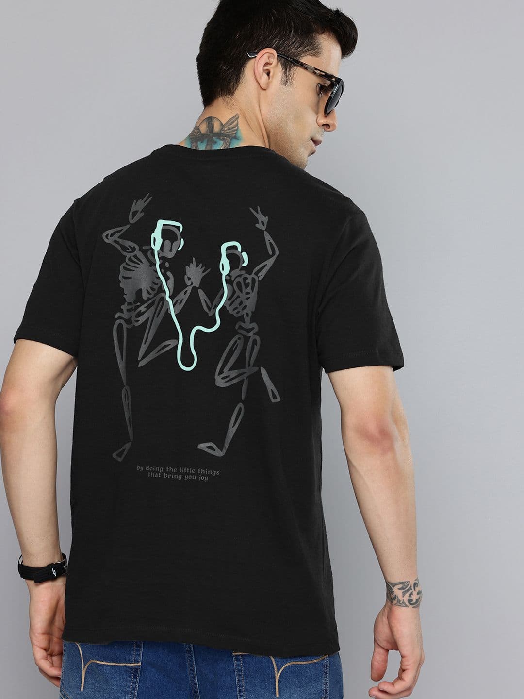 Flying Machine Graphic Printed Pure Cotton T-shirt - view 1