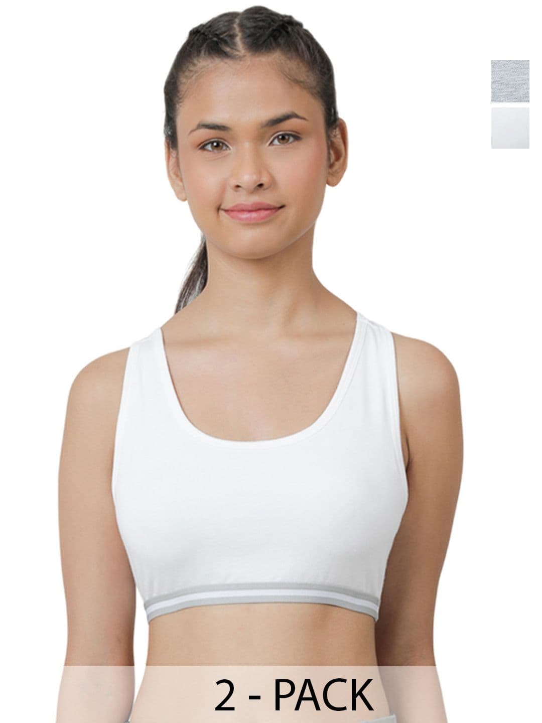 Charm n Cherish Set Of 2 Cotton Sports Bra - view 1