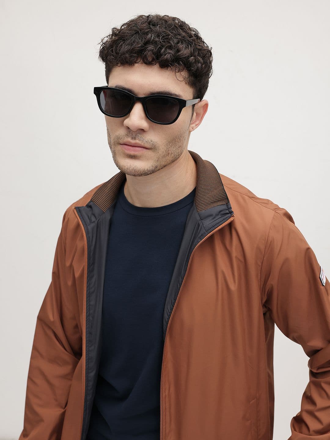 The Roadster Life Co. Mock Collar Reversible Bomber Jacket - view 1