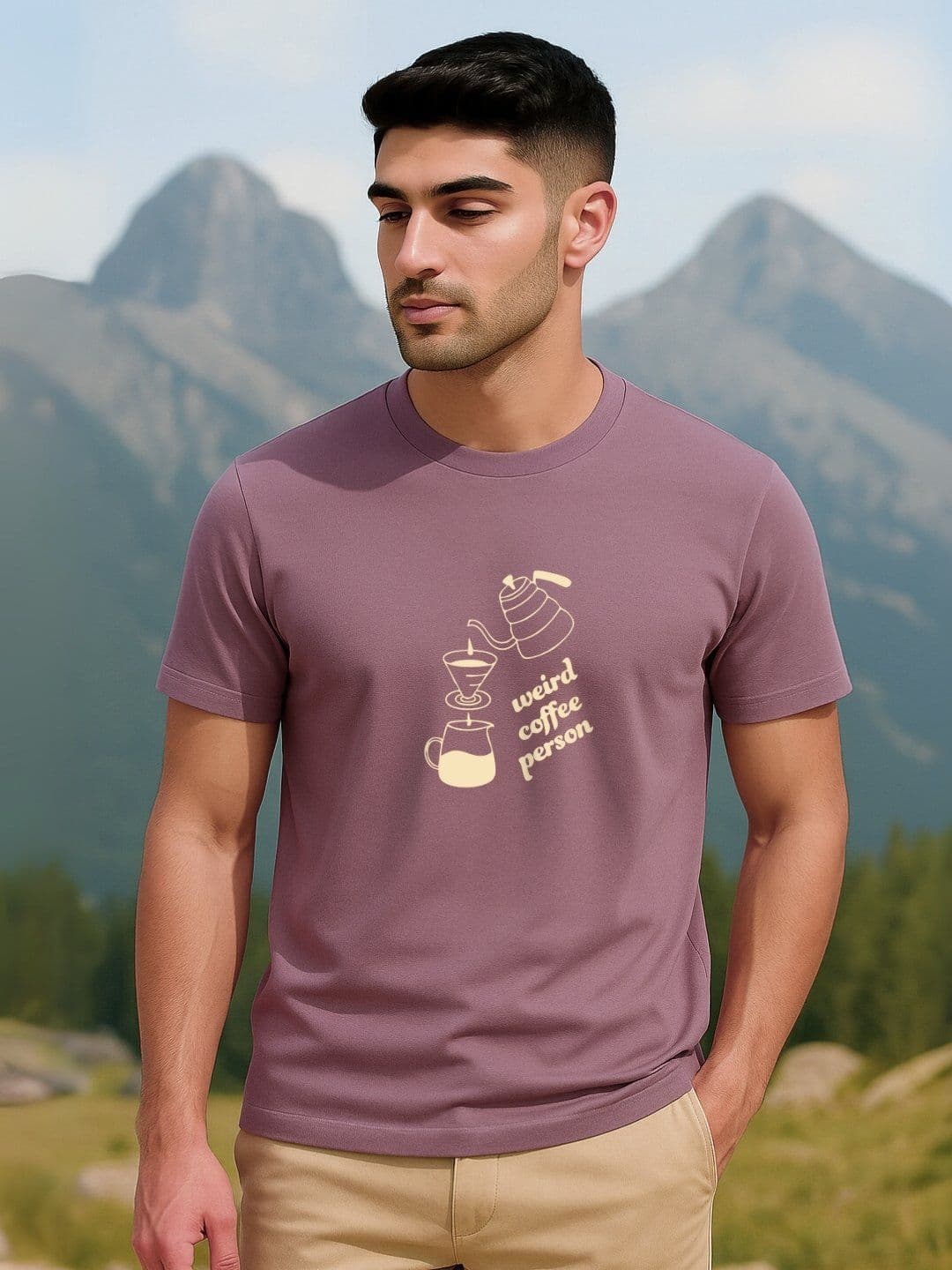 NOBERO Graphic Printed Short Sleeves Pure Cotton T-shirt - view 1