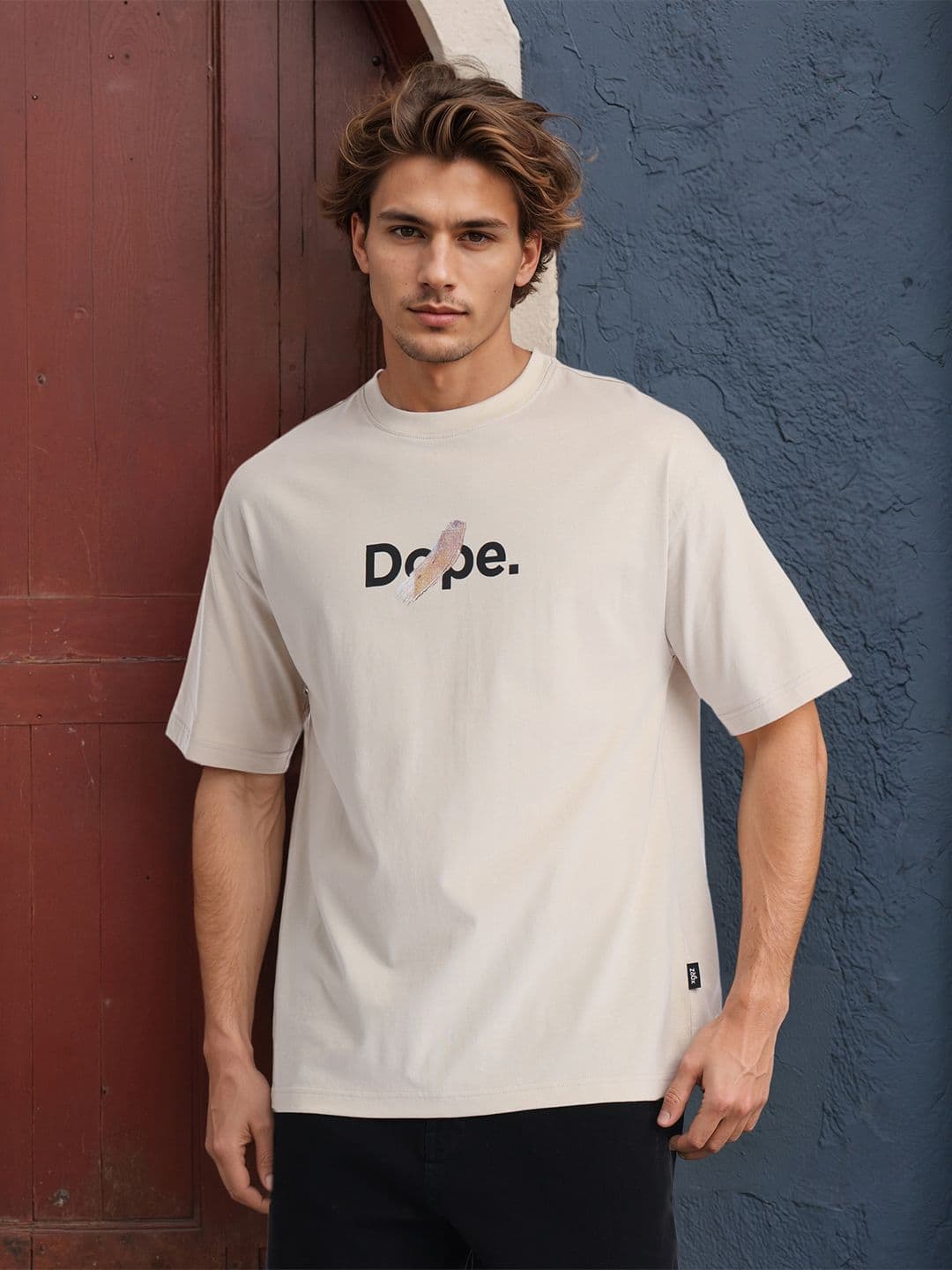 HIGHLANDER Men Graphic Printed Round Neck Cotton Oversized T-shirt - view 1
