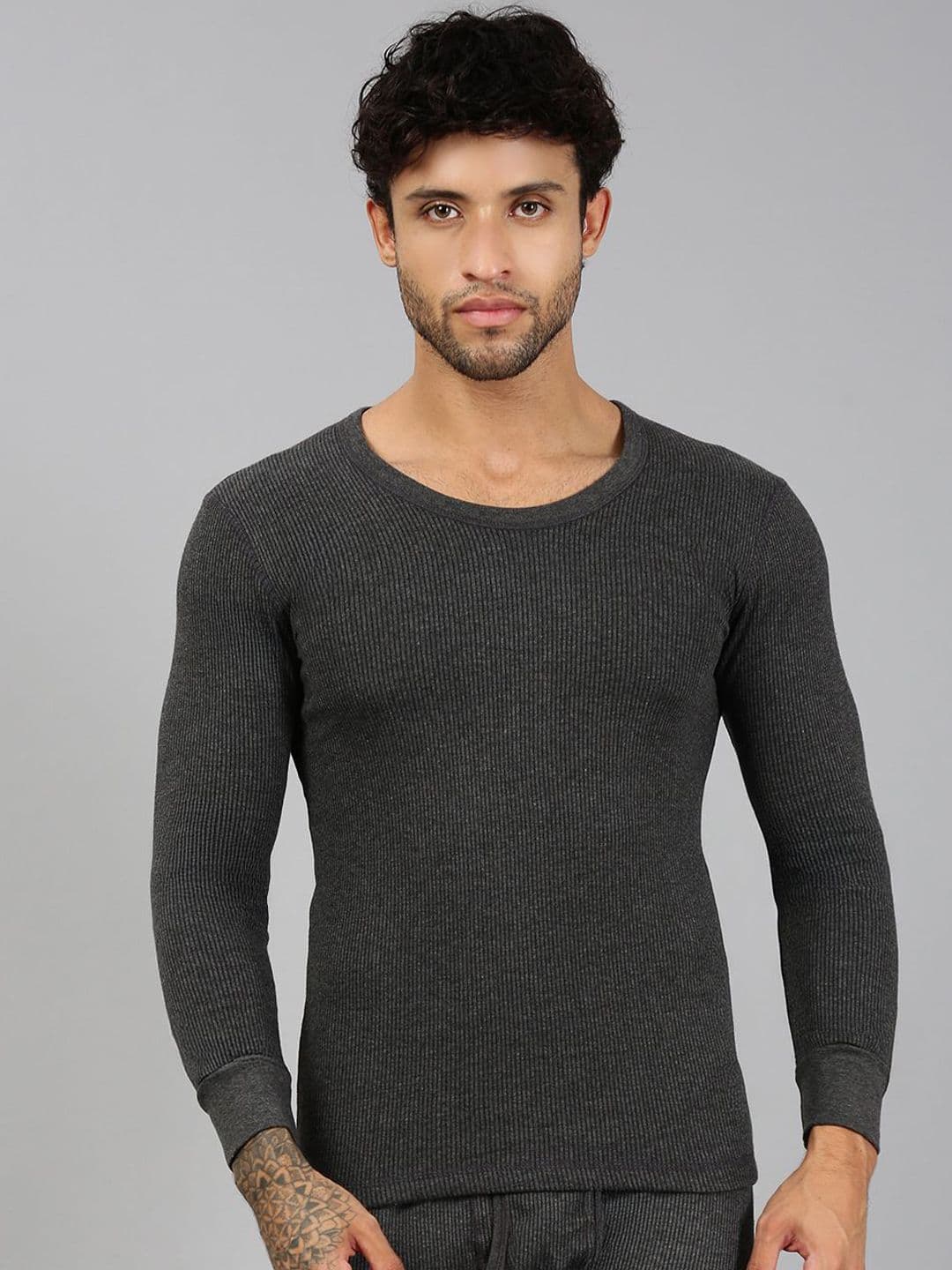 Lux Cozi Pure Cotton Round Neck Thermal Top - view 1