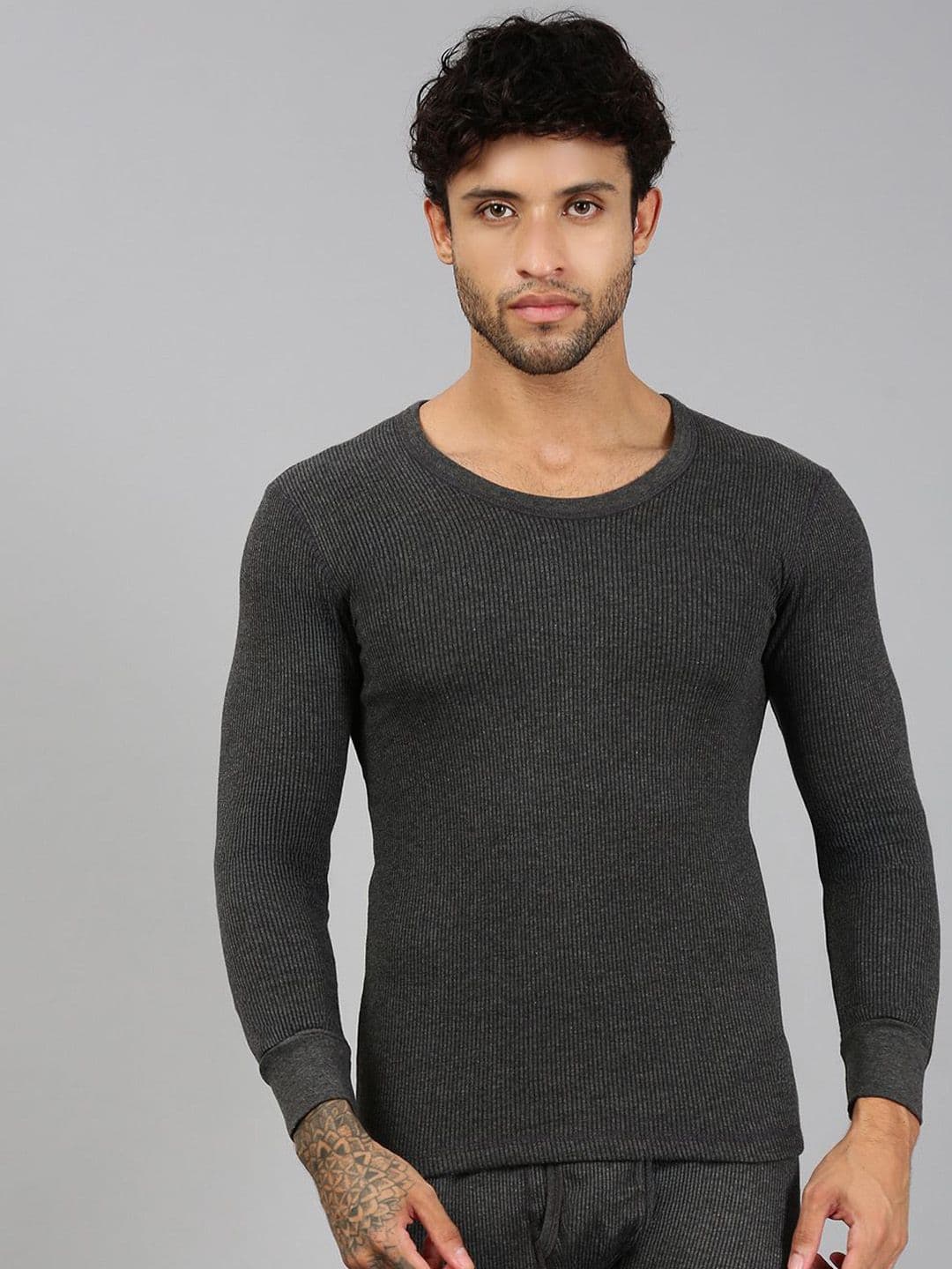 Lux Cozi Pure Cotton Round Neck Thermal Top - view 1