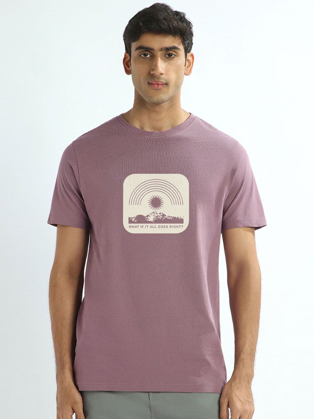 NOBERO Graphic Printed Short Sleeves Pure Cotton T-shirt - view 1