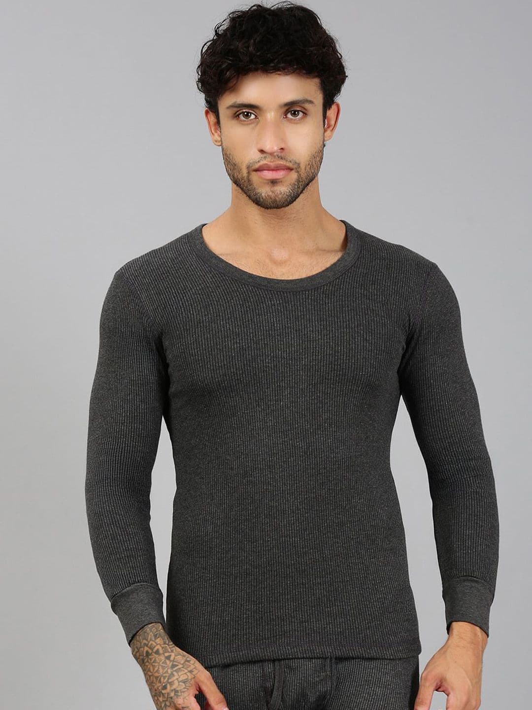Lux Cozi Pure Cotton Round Neck Thermal Top - view 1