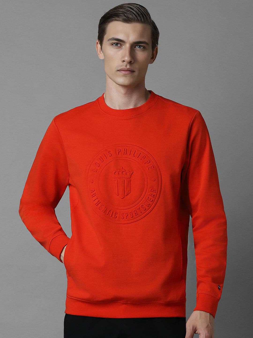 Louis Philippe Sport Men Printed Round Neck Sweatshirt - view 1