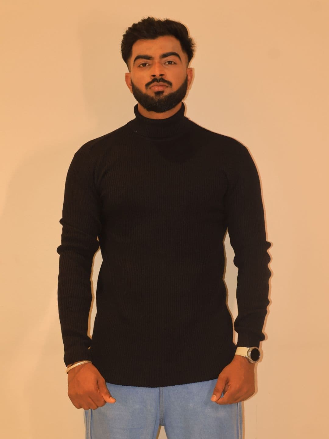 COTTON AVENUE Ribbed Turtle Neck Sweater - view 1