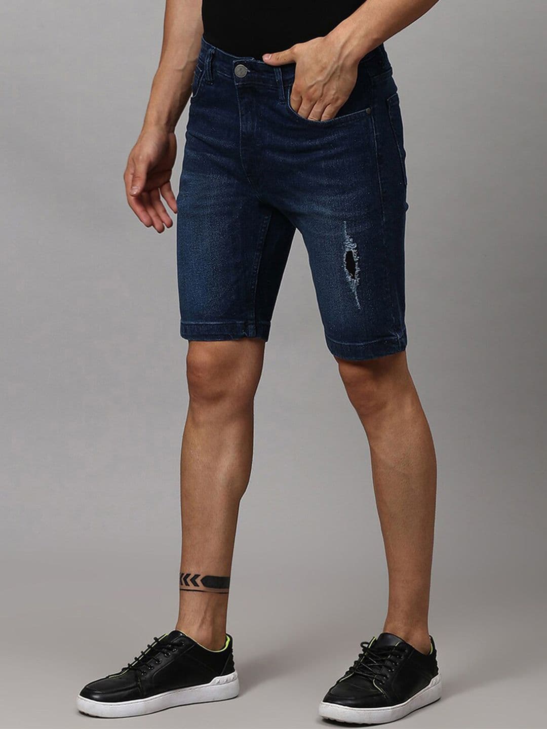 CAHOOT Men Mid-Rise Denim Shorts - view 1