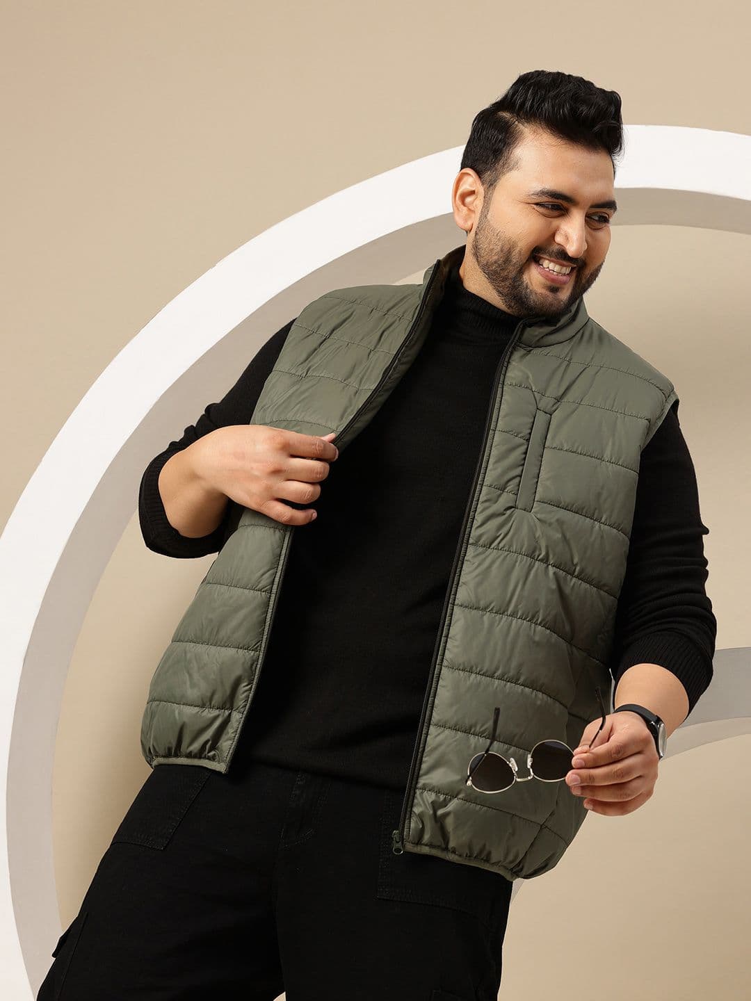 Sztori Plus Size Padded Jacket - view 1