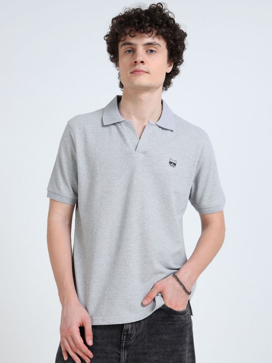 glitchez Polo Collar Regular Fit T-shirt - view 1