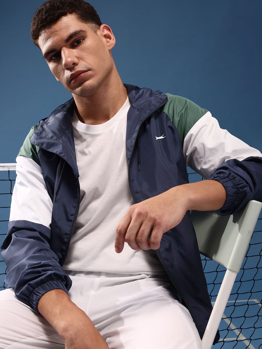 Slazenger Colourblocked Hooded Sporty Jacket - view 1