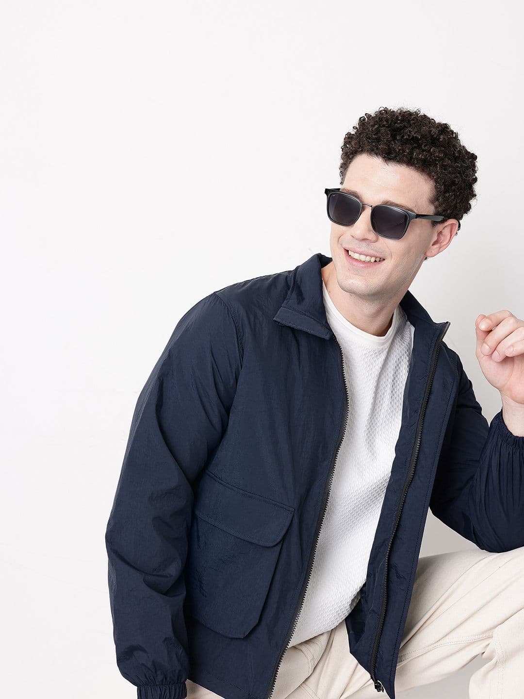 Mast & Harbour Mock Collar Tailored Jacket - view 1