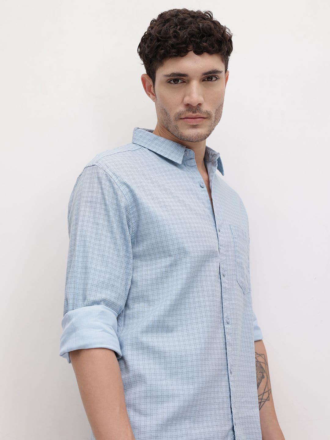 The Roadster Life Co. Pure Cotton Checked Casual Shirt - view 1
