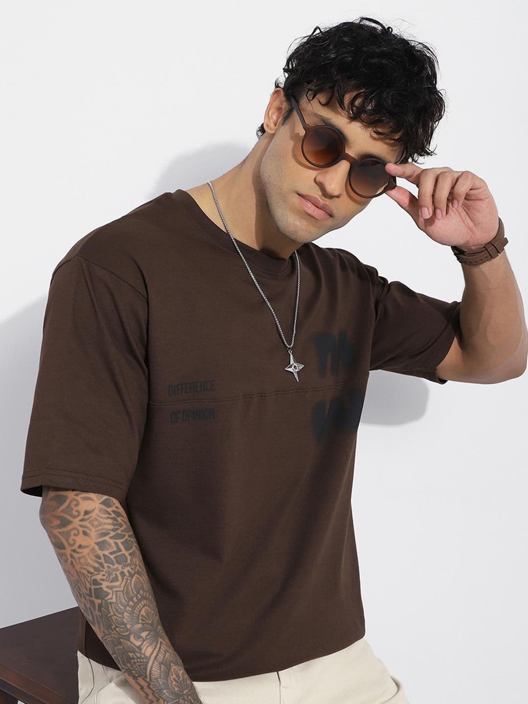 Difference of Opinion Men Oversized Short Sleeve Printed Tshirt - view 1