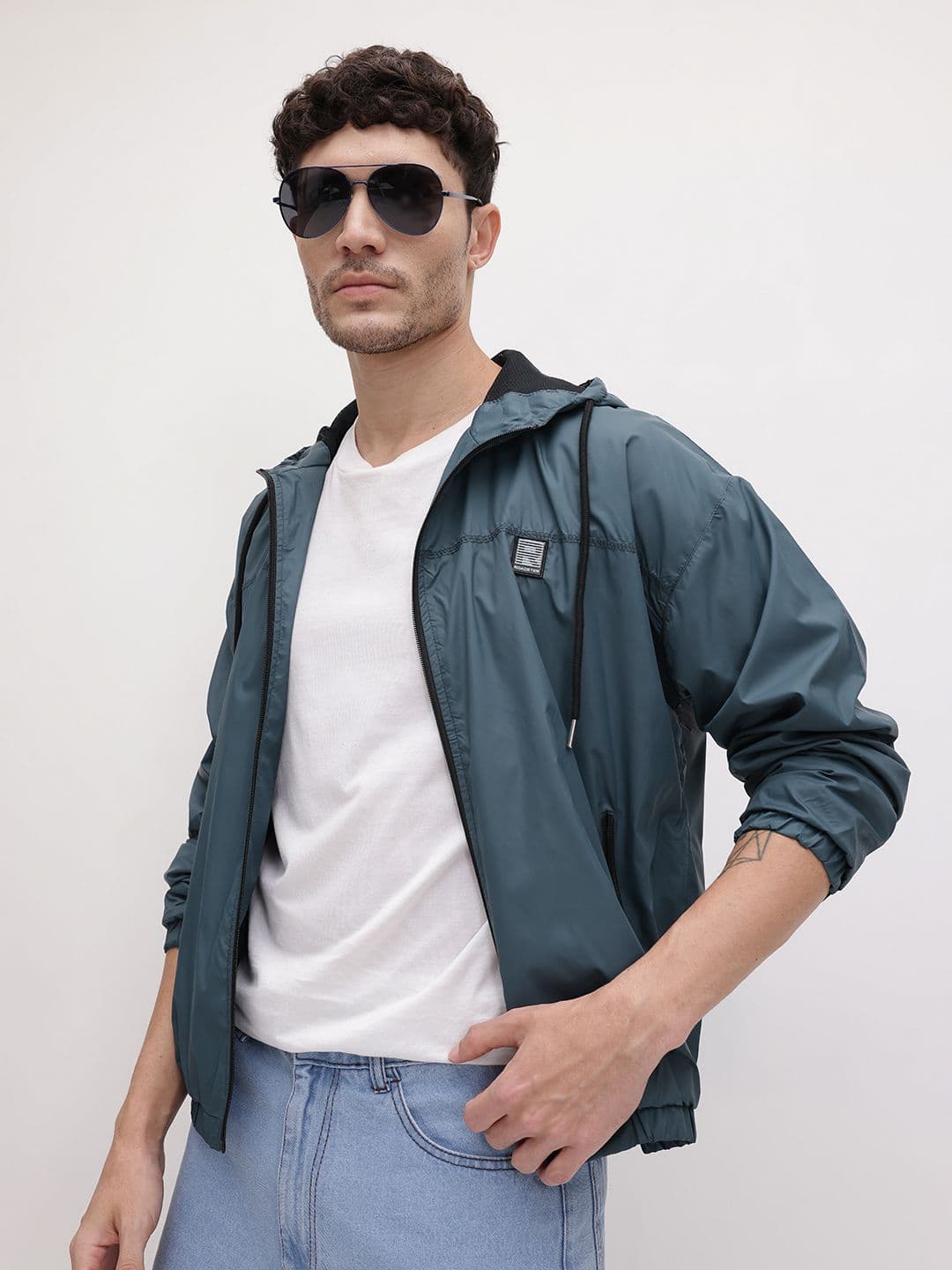 The Roadster Life Co. Hooded Tailored Jacket With Inner Compartment - view 1