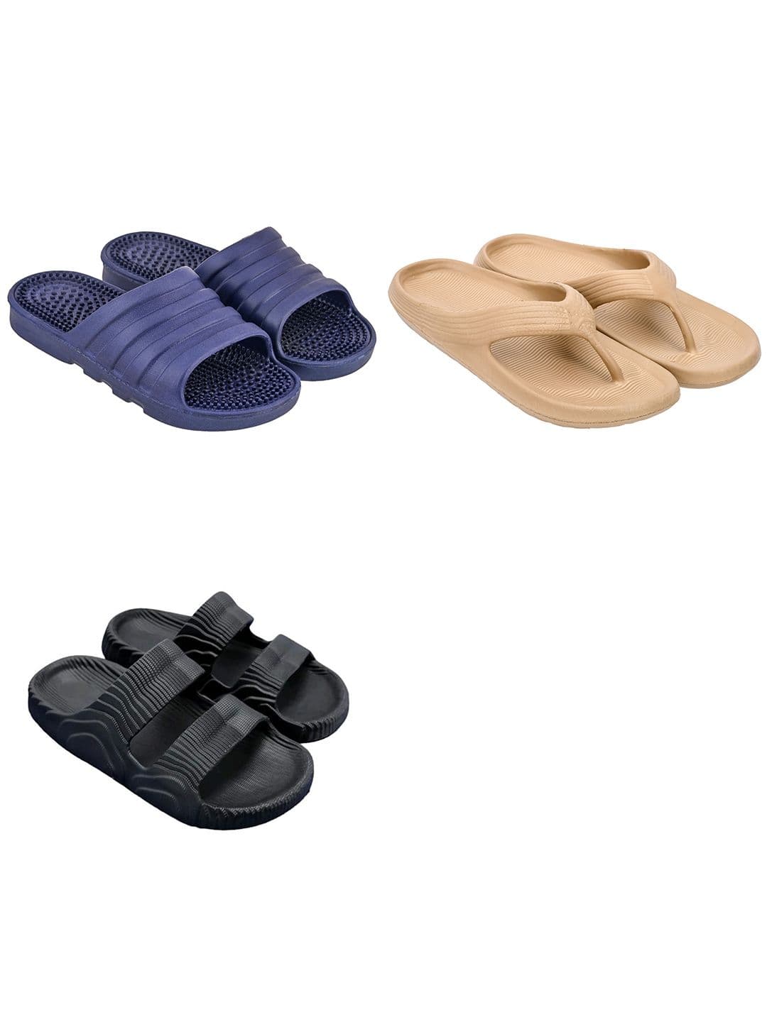 Feel alive Men Set Of 3 Thong Flip-Flops - view 1