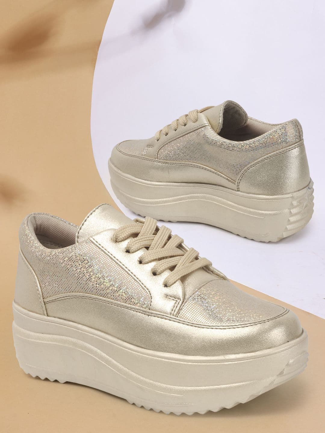 VENDOZ Women Lace-Ups Round Toe Sneakers - view 1