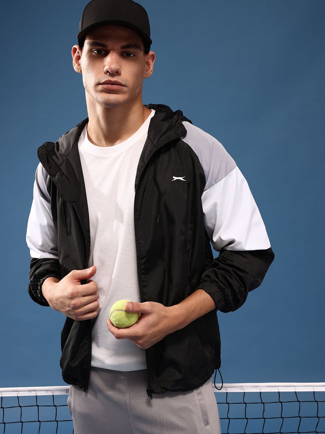 Slazenger Colourblocked Hooded Sporty Jacket - view 1