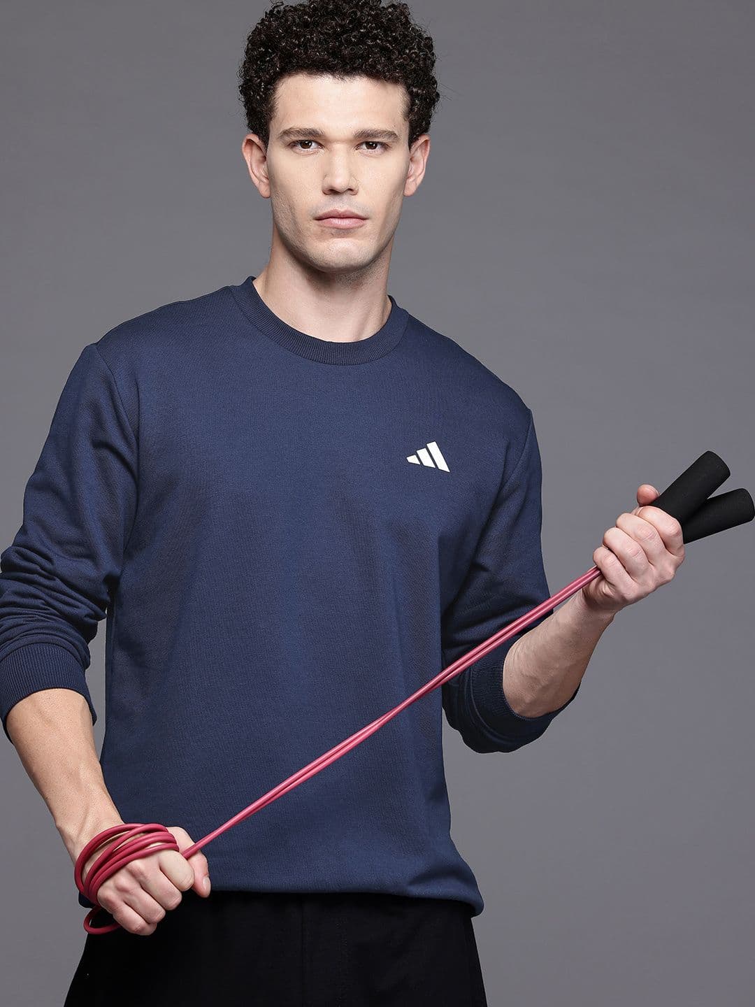 ADIDAS Crew Logo Regular Fit Sports Pullover - view 1