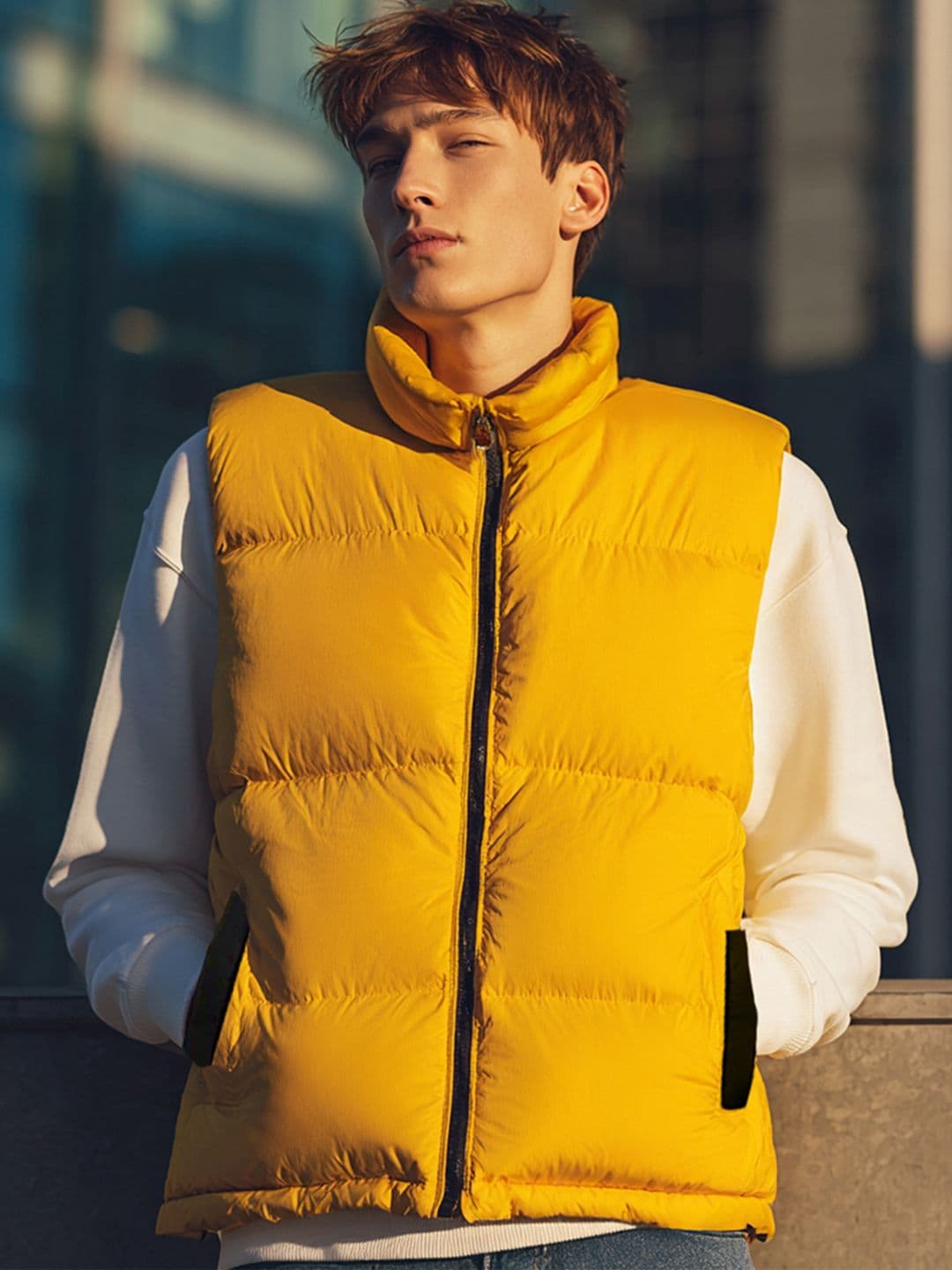 Urbano Fashion Men Gilet Puffer Jacket - view 1
