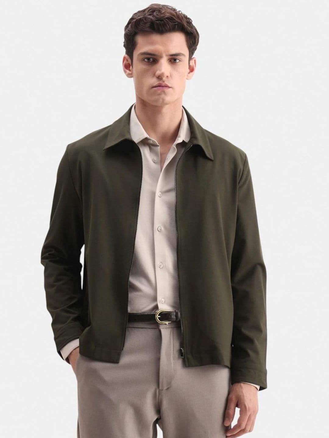 RARE RABBIT Men Spread Collar Solid Tailored Jacket - view 1