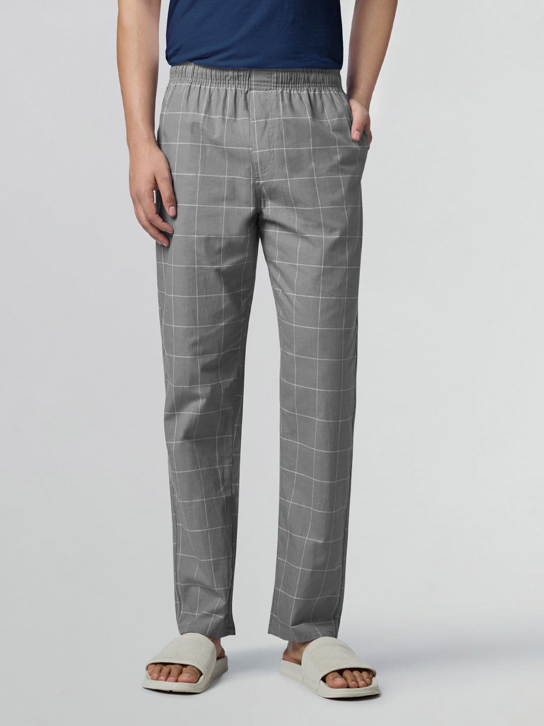 XYXX Men Super Combed Cotton Checkmate Lounge Pants XYPYJM10 - view 1