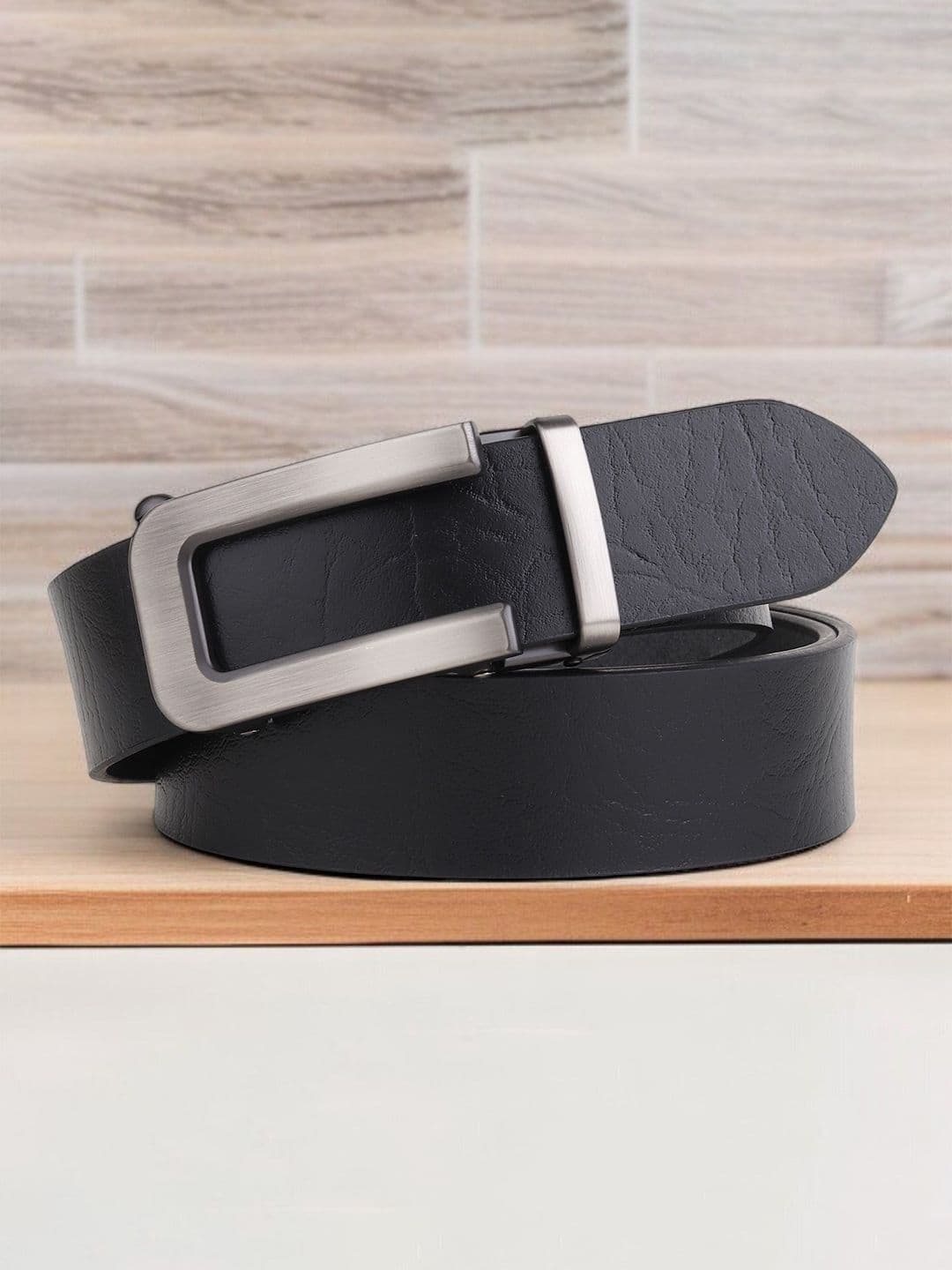 LOOPA Men Textured Leather Formal Belt - view 1
