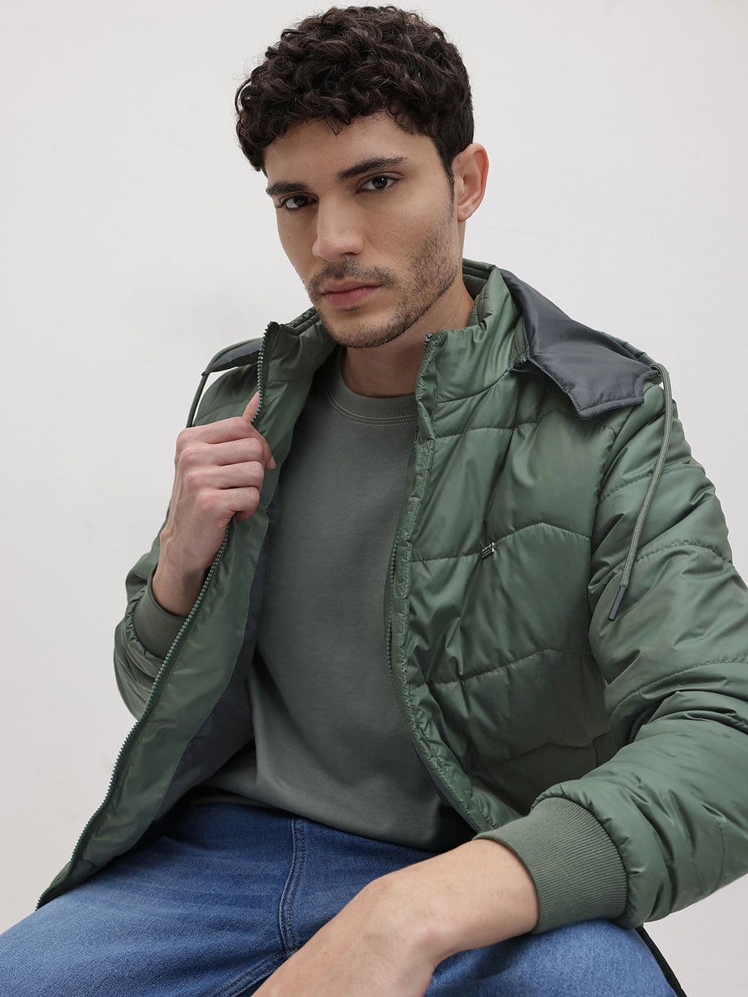 The Roadster Life Co. Padded Jacket with Detachable Hood - view 1