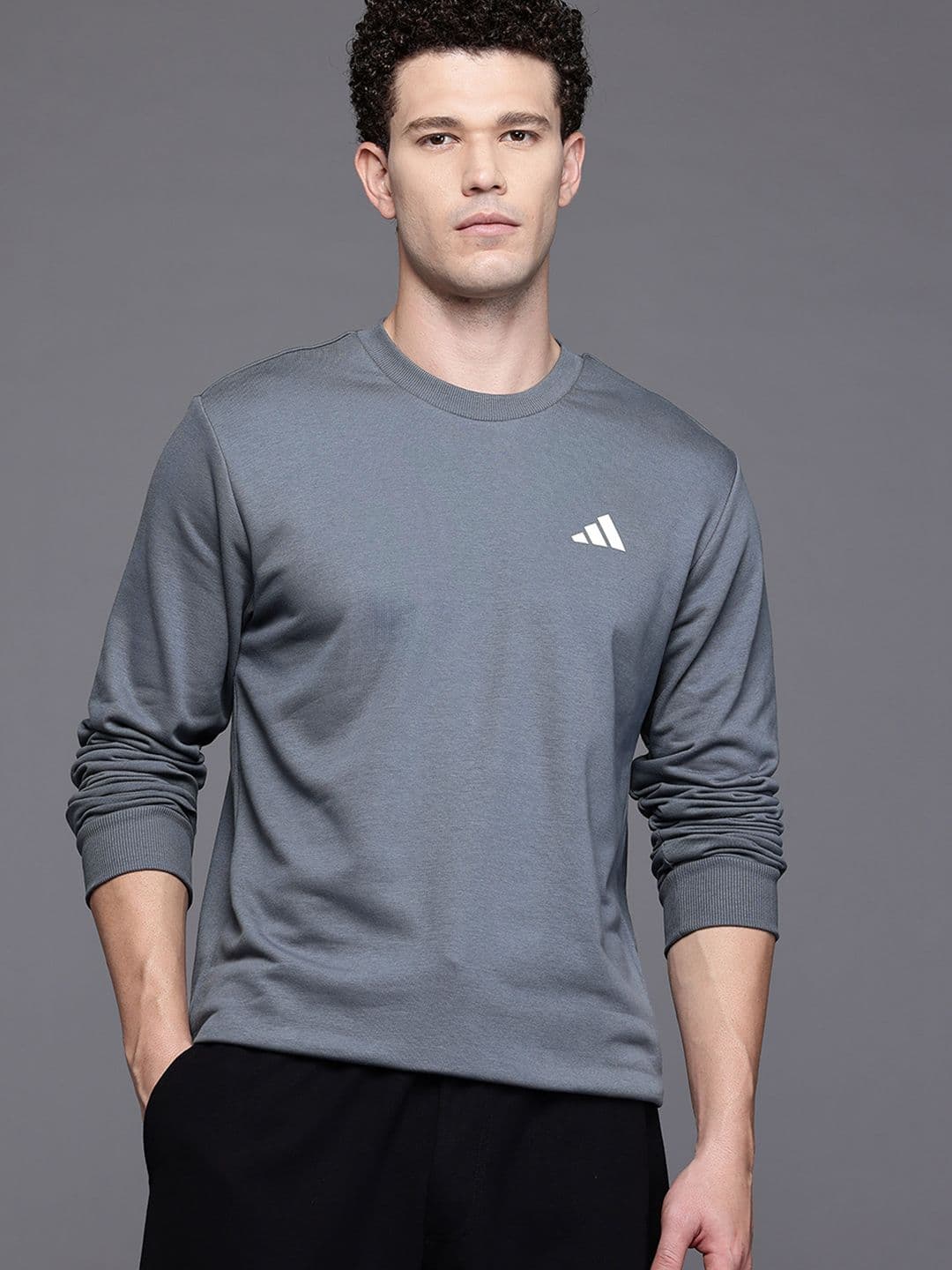 ADIDAS Crew Logo Regular Fit Sports Pullover - view 1