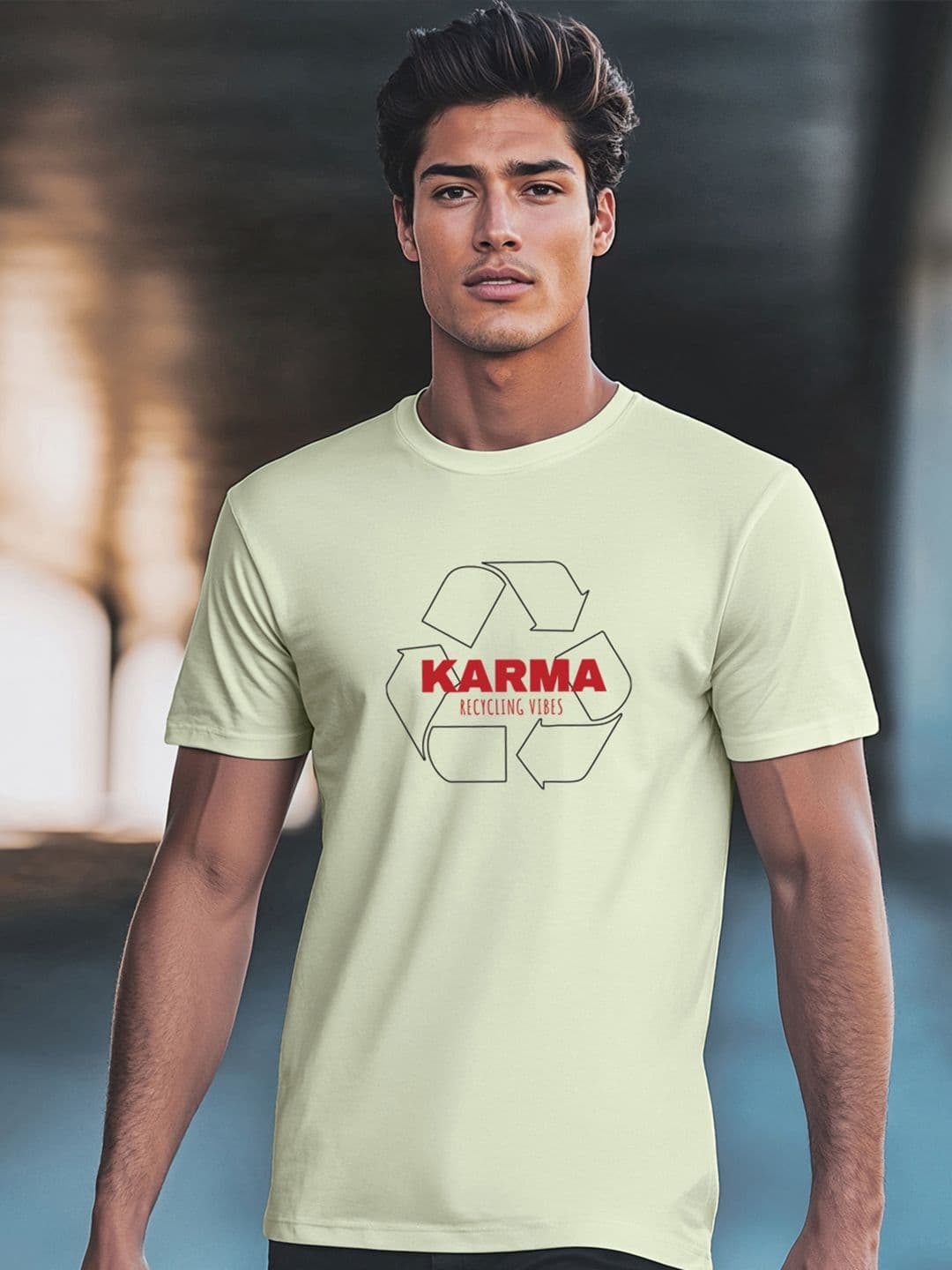 Bewakoof Men Typography Printed Round Neck Cotton T-shirt - view 1