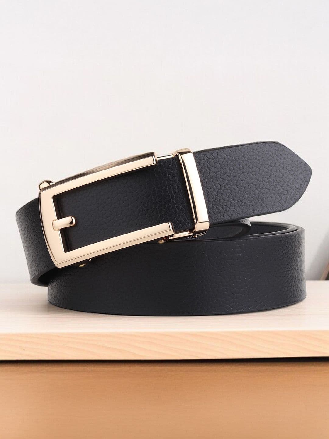 LOOPA Men Textured Leather Formal Belt - view 1
