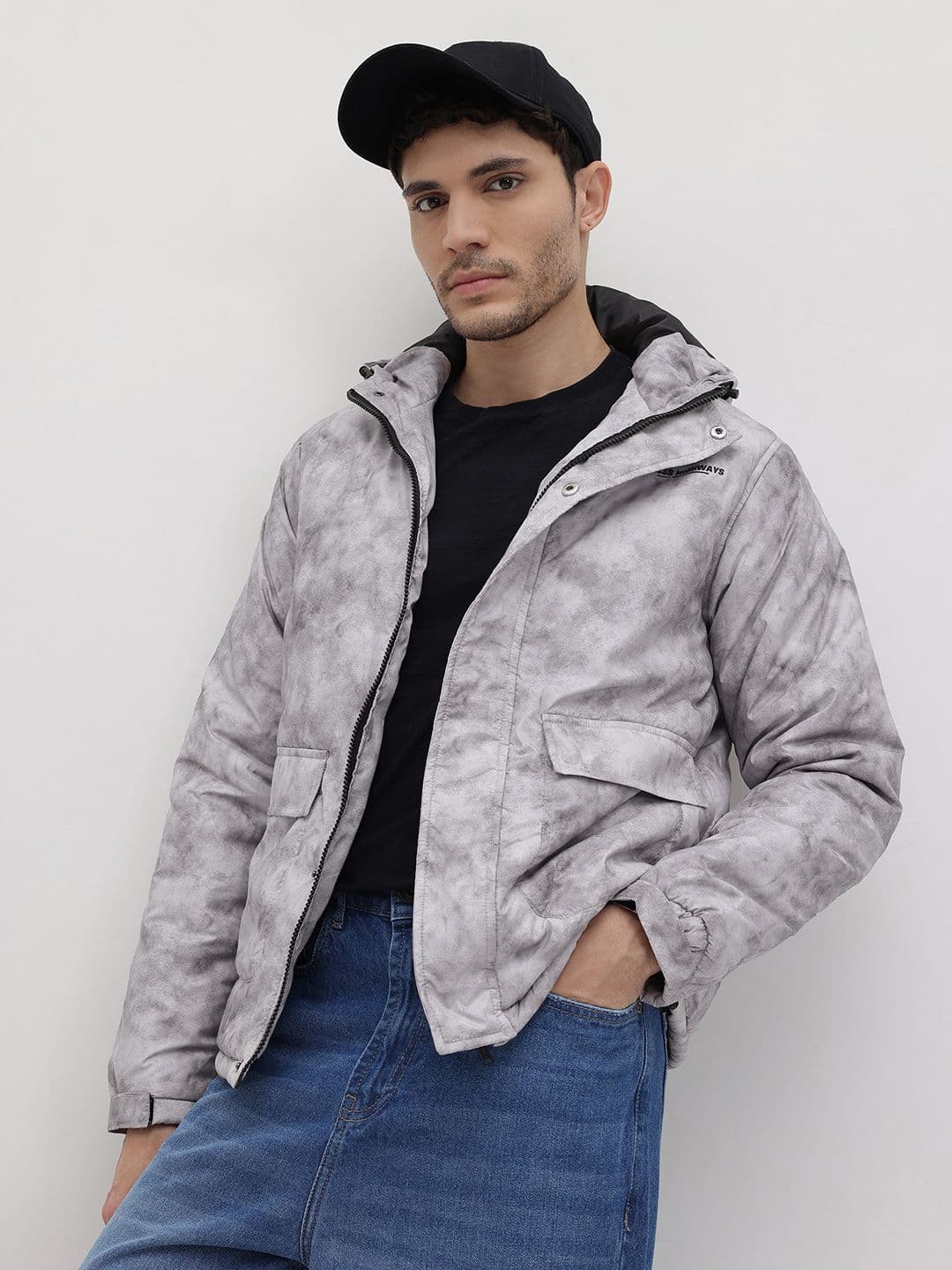 The Roadster Life Co. Tie and Dye Hooded Padded Jacket - view 1