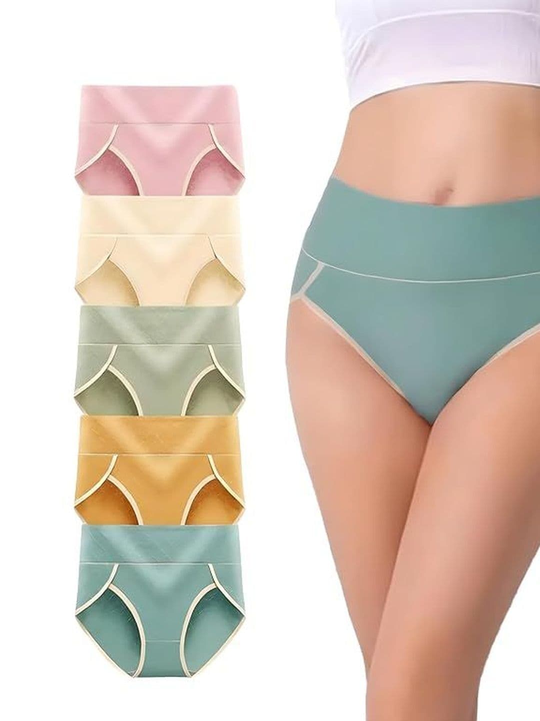 Eleg & Stilance Women Seamless Panty Pack of 2 Ice Silk Soft Lightweight No Line Underwear - view 1