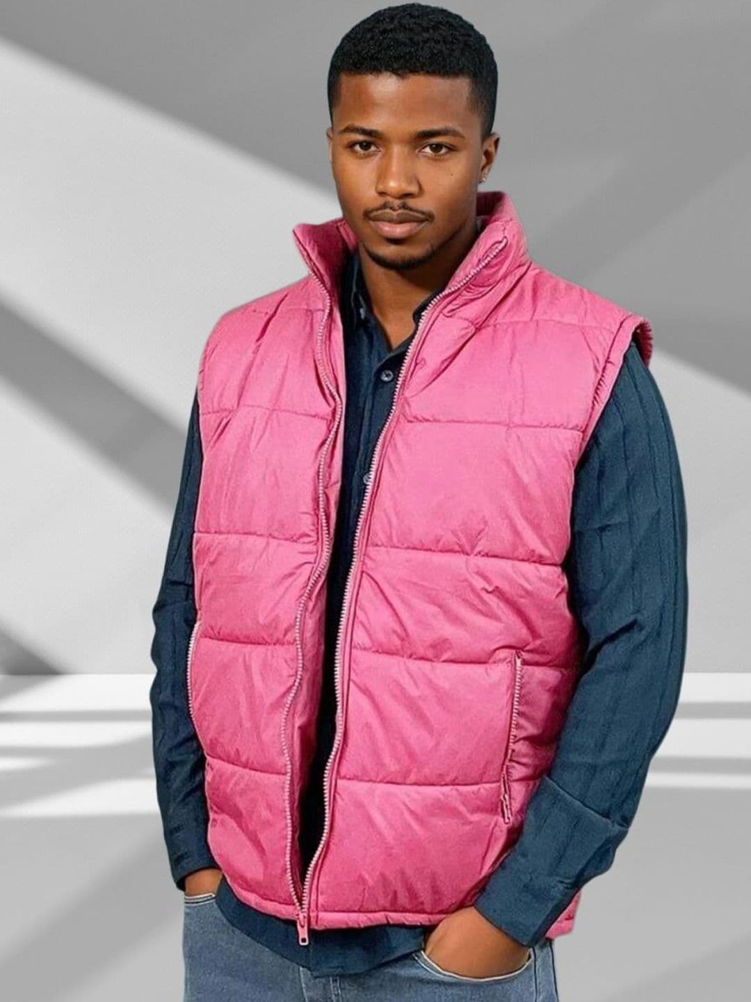 Kotty Men Mock Collar Sleeveless Puffer Jacket - view 1